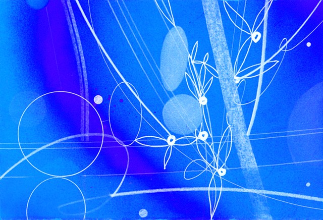 Bamboo Branch (blue inverted)