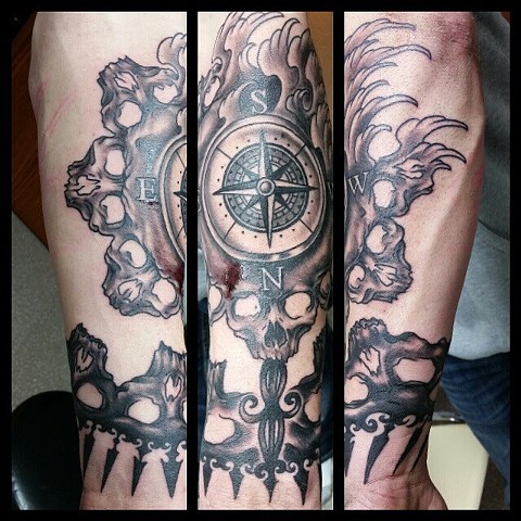 Skull and Compass