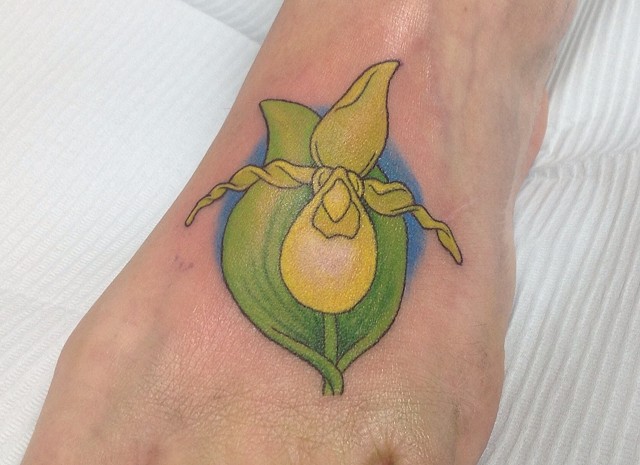 ladyslipperflower copy  Jerome James Canvas Tattoo Studio  Flickr