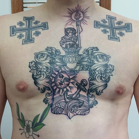 Top 68+ family crest chest tattoos super hot - in.cdgdbentre