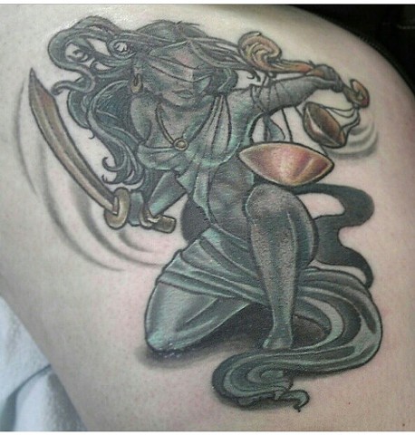 Lady Justice Tattoos History Meanings  Designs
