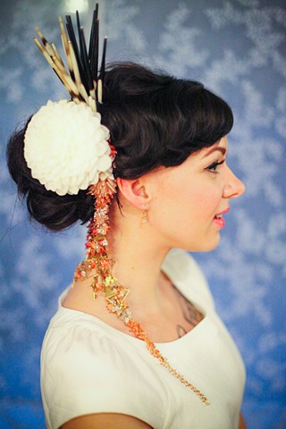 Custom Bridal Headpiece and Necklace