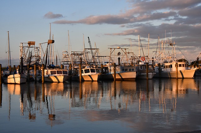 Shrimp boats at Bucktown Harbor