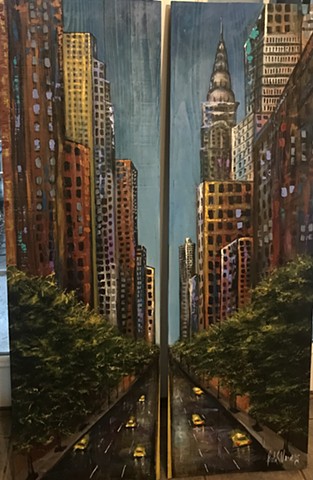 New York diptych