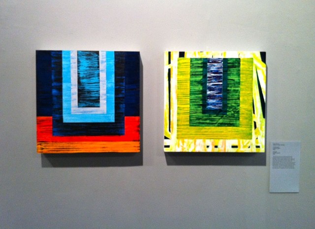Two paintings in the Rowan University Studio Faculty Exhibit: Constructs, 2012
Glassboro, NJ
