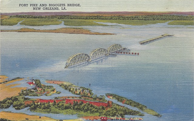 Fort Pike and Riccolette Bridge, New Oleans