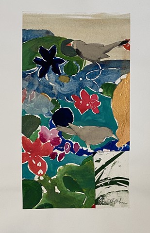 "Birds in the Garden" (sold)