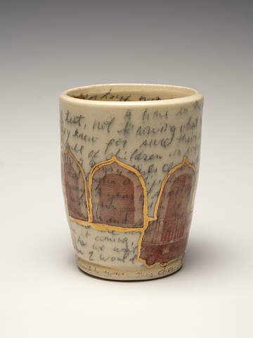 Cup
Madi Hutson, Ceramic Surfaces
Layered surface with multiple firings 