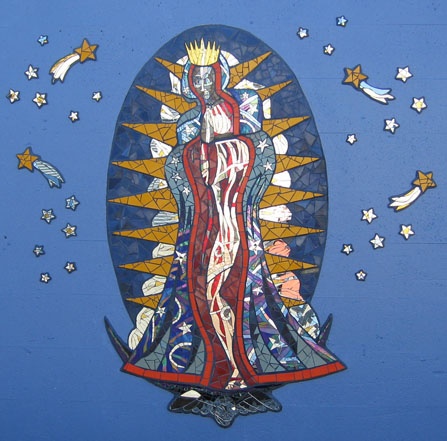 Virgin of Guadalupe Mosaic Mural 