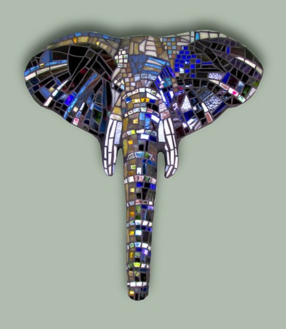 3D elephant head