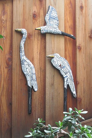 Trio of Egrets