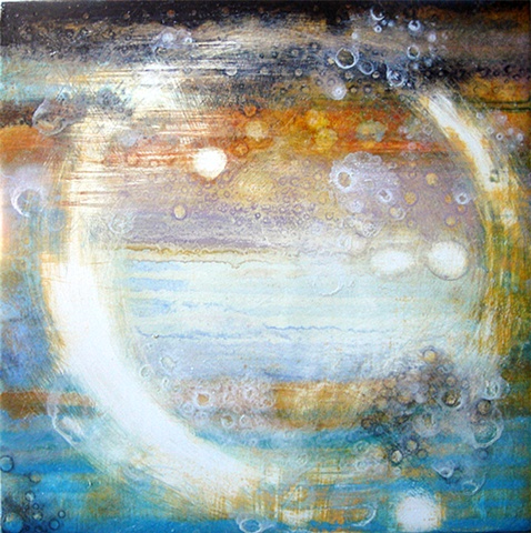 painting of night sky with stars moonlight shines bright over the water