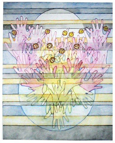 Bees and Hands Lotus