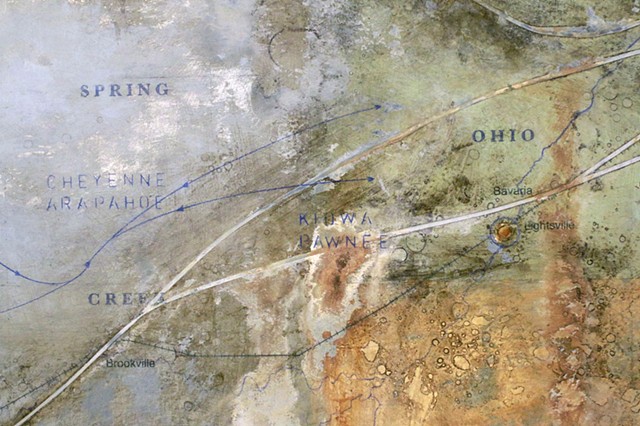 Detail, Geo Logic: Paths & Traces, Saline County, Ks. Names, Re-Names
