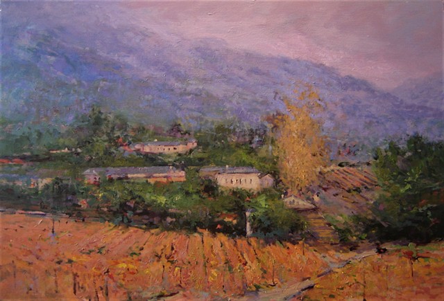 Vineyards in the fall R W Bob Goetting, french and italian riviera