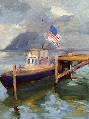 Fishing trawler in Morro Bay 