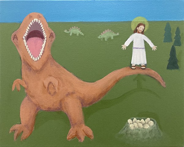 AA T-Rex & Jesus (Study)