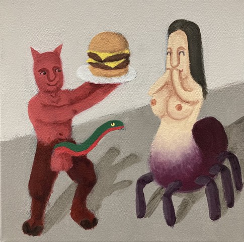 A Cheeseburger For The Spider Lady (Study)