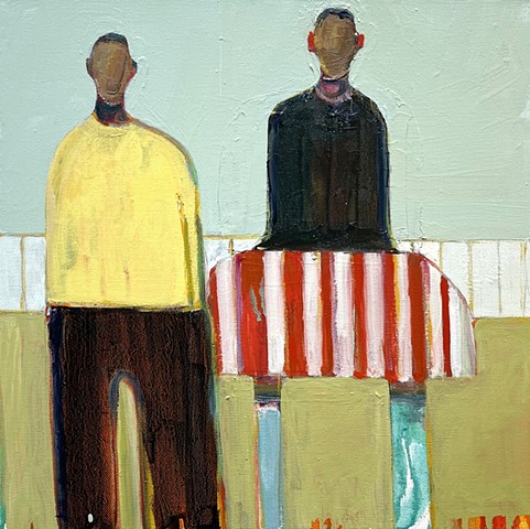 Small Figure #444, 15"x15", oil on canvas, $1500