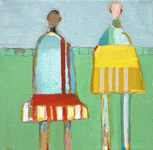 Small Figure #430, 8"x8", oil on canvas, SOLD