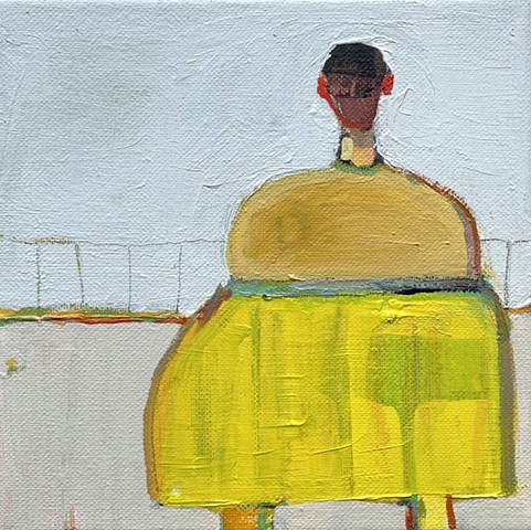 Small Figure #434, 8"x8", oil on canvas, $660