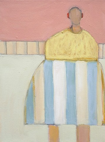Small Figure #490, 12"x9.5", oil on canvas, $1,150