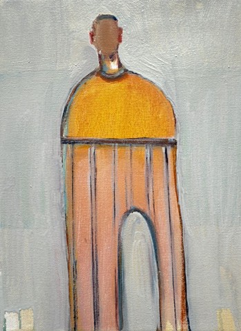 Small Figure #485, 12"x9", oil on canvas, $1,150