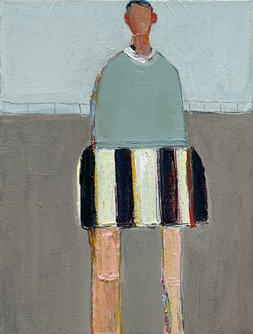 Small Figure #453, 12"x9", oil on canvas, $890