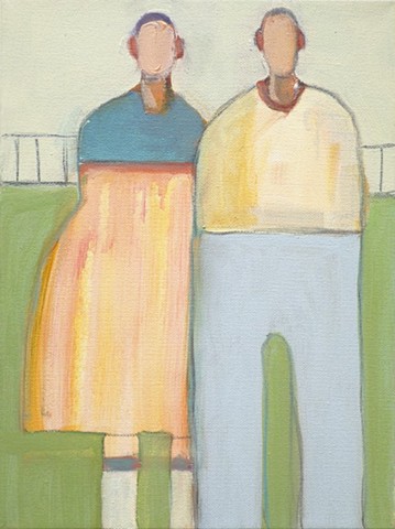 Small Figures #486, 12"x9", oil on canvas, $1,150