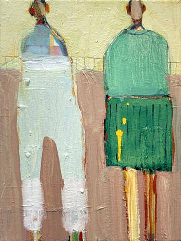 Small Figure #446, 12"x9", oil on canvas, $890