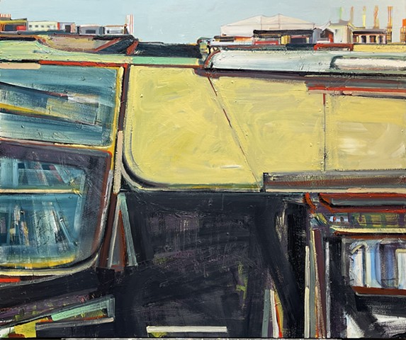 Airfield #40, oil on canvas, 60"x72", on hold