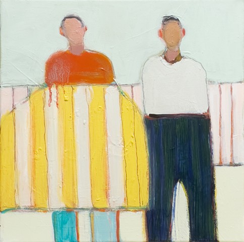 Small Figures #514, 15"x15", oil on canvas, $1,500