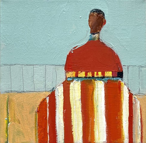 Small Figure #436, 8"x8", oil on canvas, $660