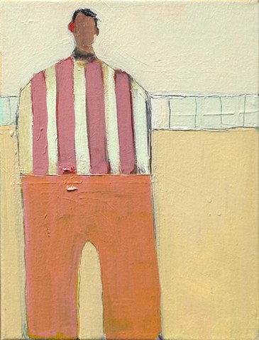 Small Figure #454, 12"x9", oil on canvas, framed, $890