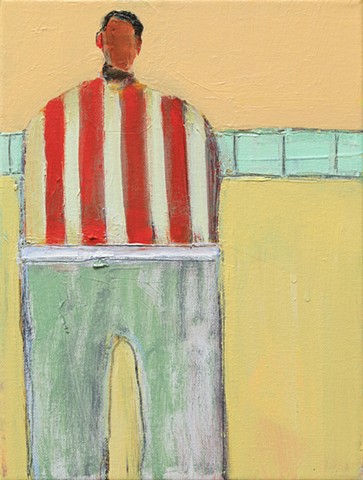 Small Figure #403, 12"x9", oil on canvas, framed, $890