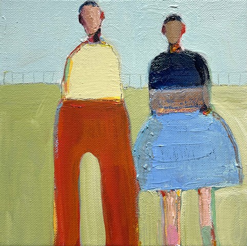 Small Figure #435, 8"x8", oil on canvas, $660