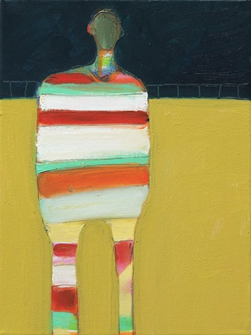 Small Figure(s) #388, 12"x9", oil on canvas, framed, $890