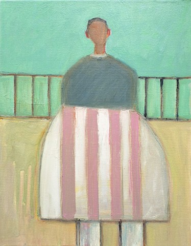 Small Figure #499, 14"x11", oil on canvas, $1,300