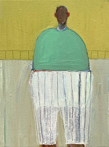 Small Figure #451, 12"x9", oil on canvas, SOLD