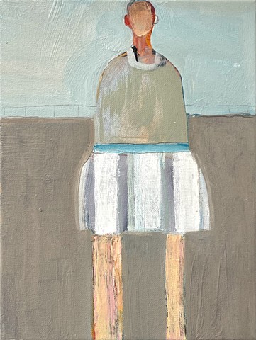 Small Figure(s) #389, 12"x9", oil on canvas, framed, $890