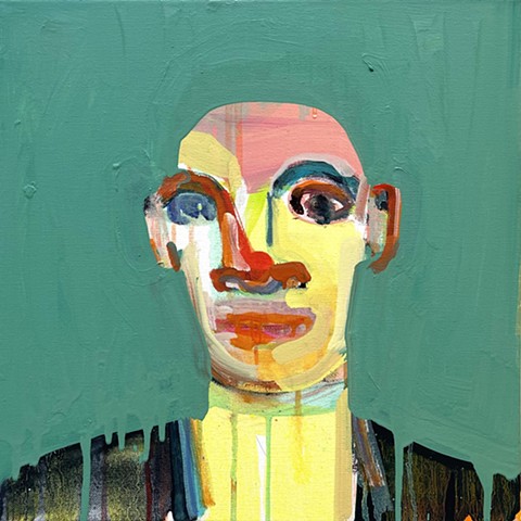 Portrait #31, 15"x15", oil on canvas, $1500