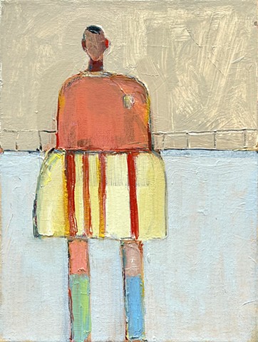 Small Figure #447, 12"x9", oil on canvas, $890