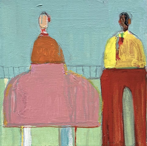 Small Figure #431, 8"x8", oil on canvas, $660