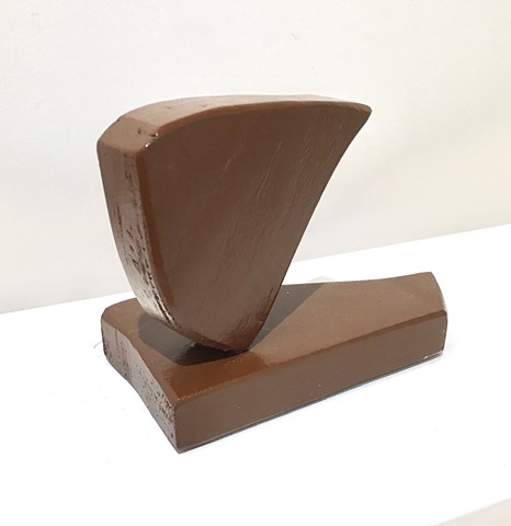 Small sculpture study in dark brown
