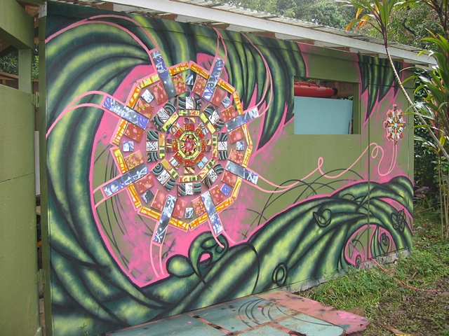 Art Farm Mandala mural, Haiku, Maui, Hawaii
