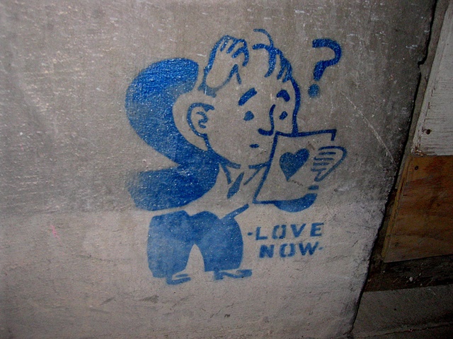 Love Now stencil