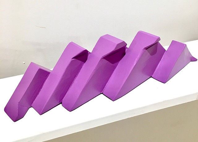 Medium sculpture study in purple