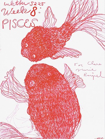 Inktober, Week 8: Pisces