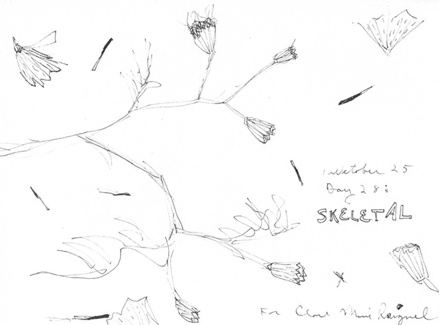 Inktober Day 28: Skeletal