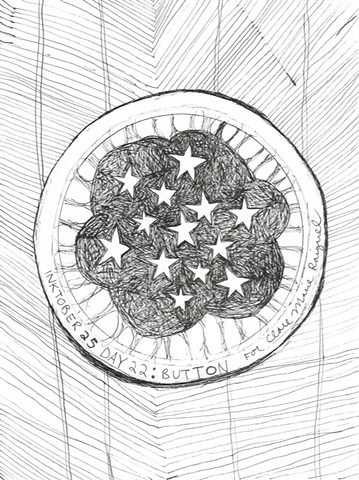 Inktober Day 22: Button